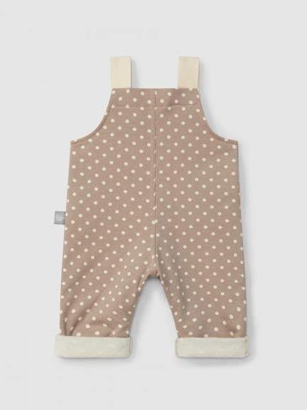 Printed dungarees with pockets Printed dungarees with pockets