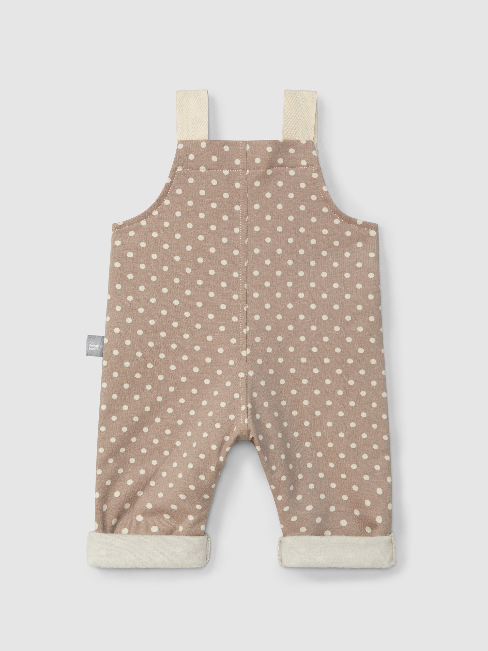 Printed dungarees with pockets