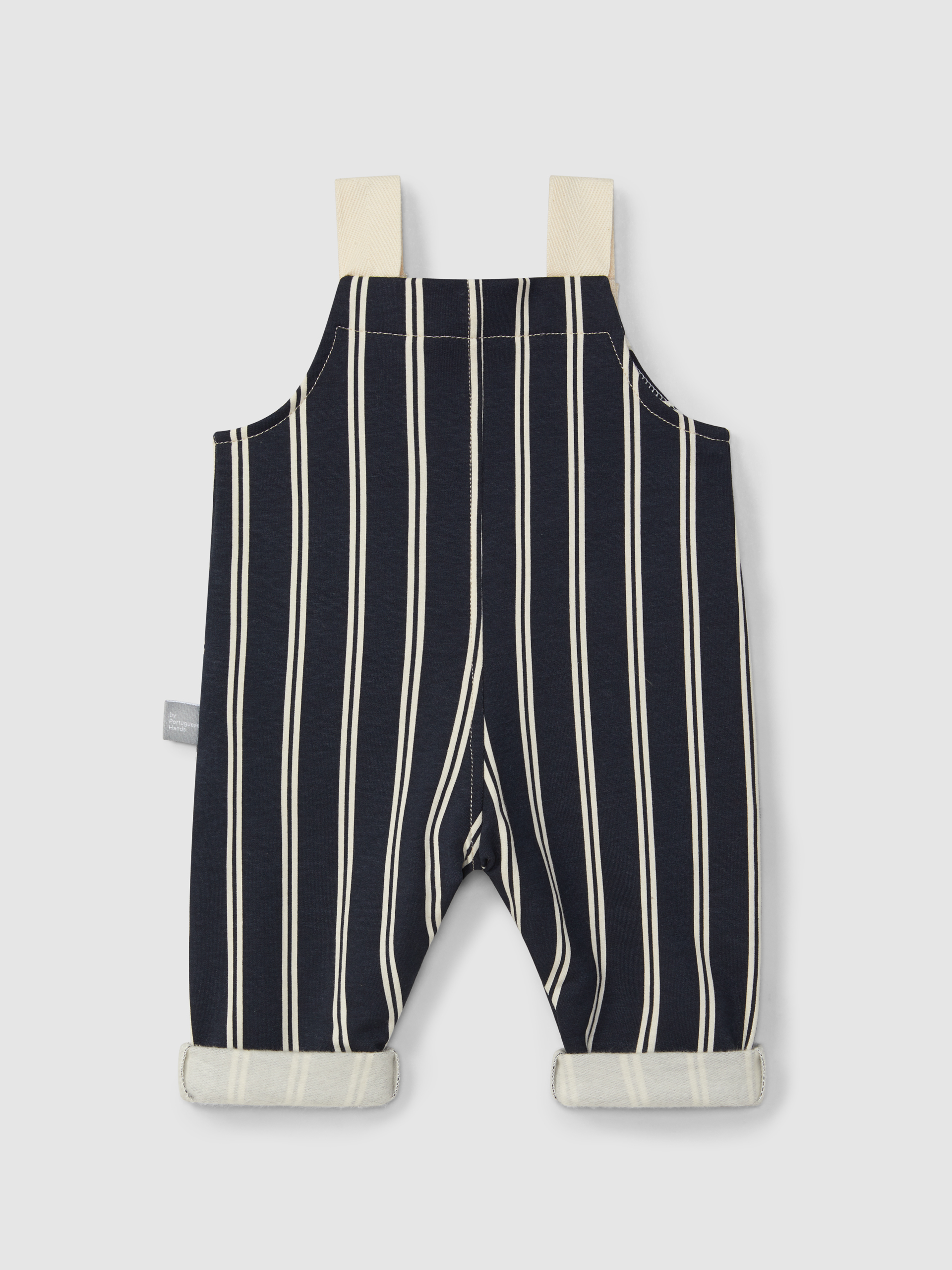 Printed dungarees with pockets