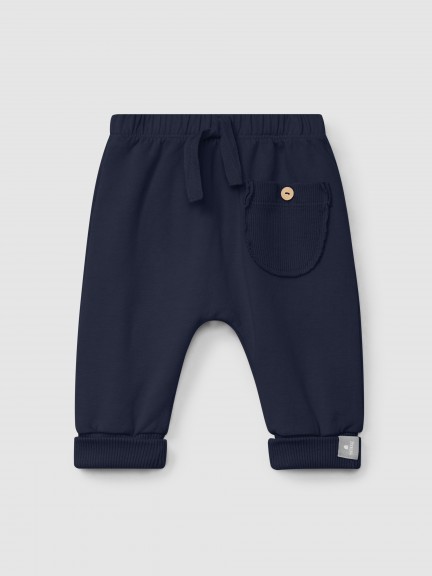 Pantaln pull-up de felpa con bolsillo