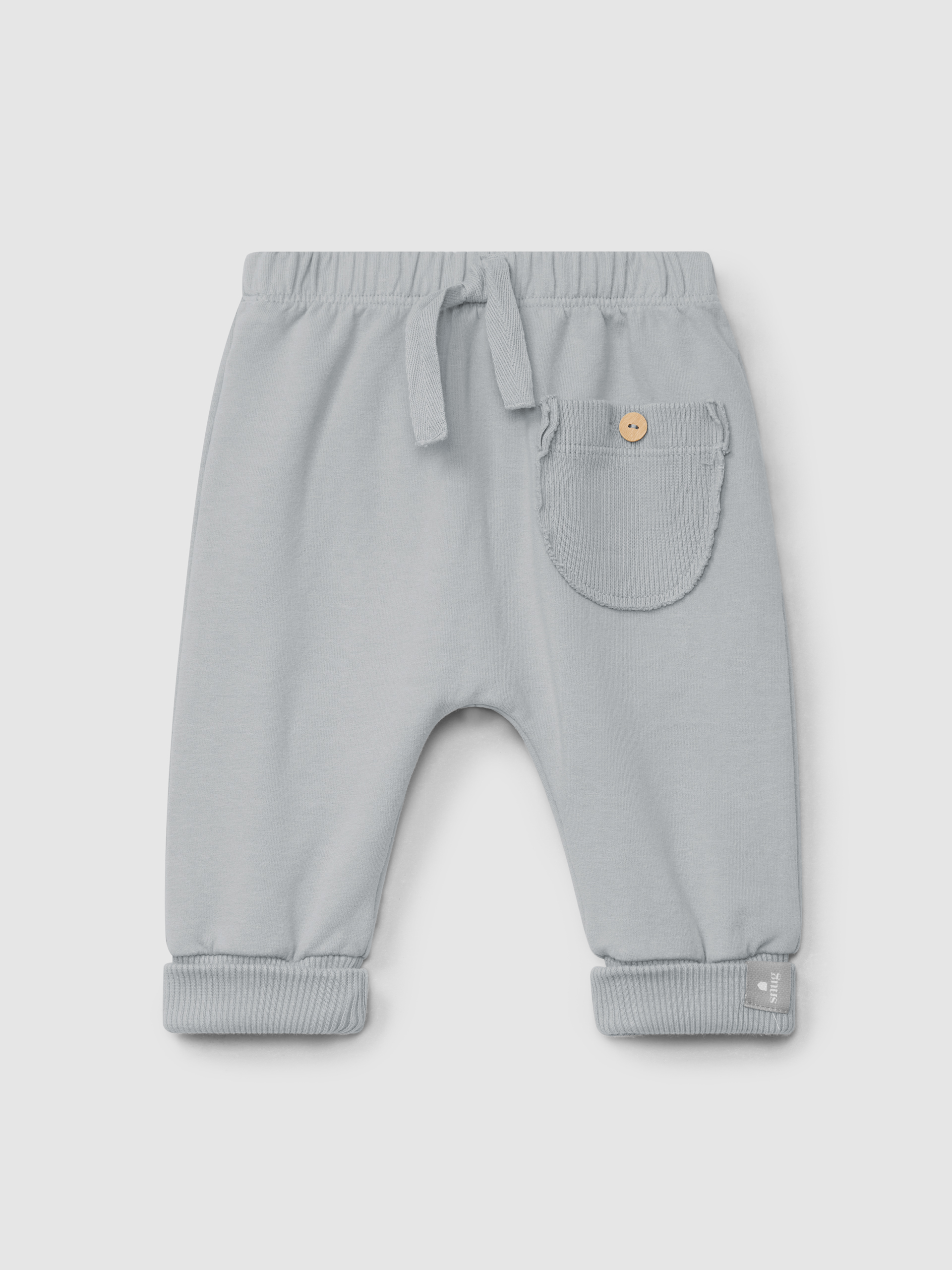 Pull-up plush pants with pocket