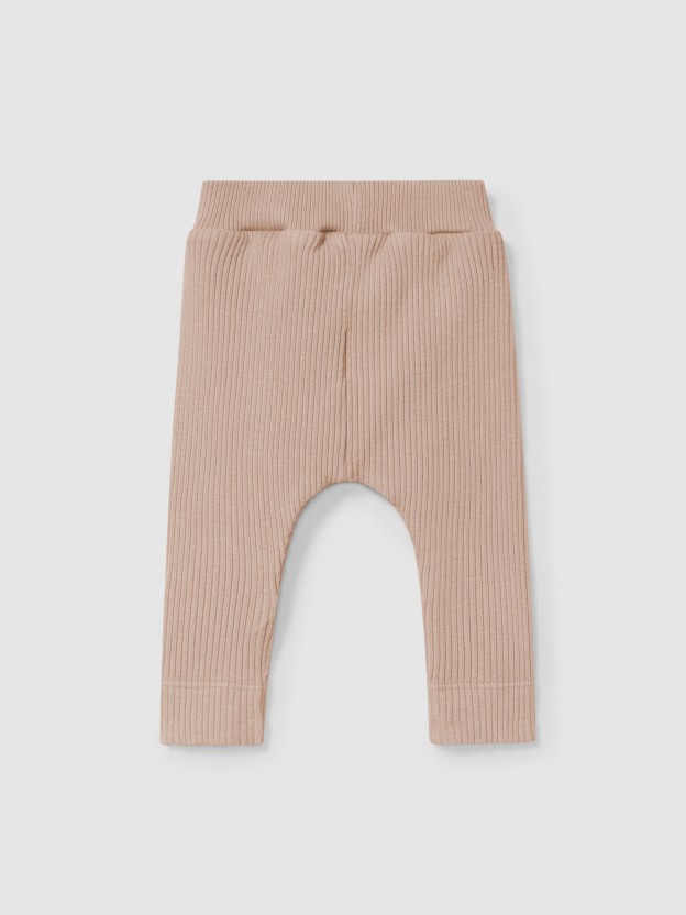 Ribbed jersey leggings Ribbed jersey leggings