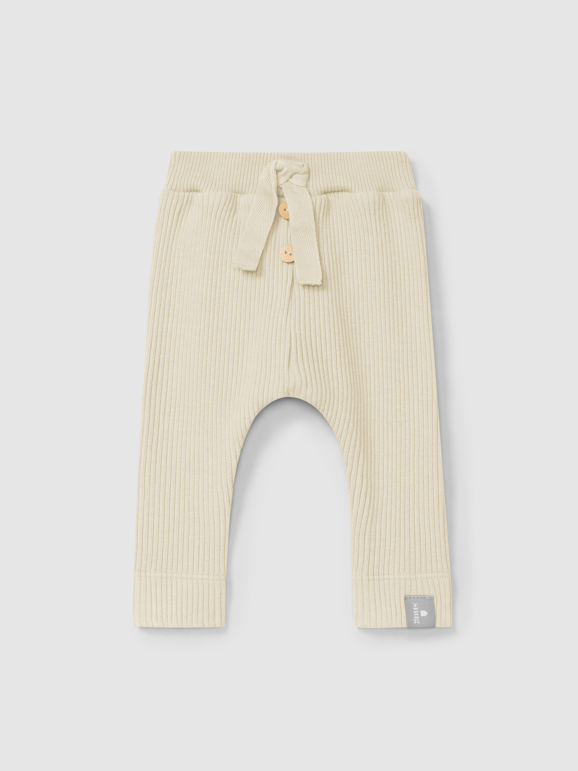 Ribbed jersey leggings