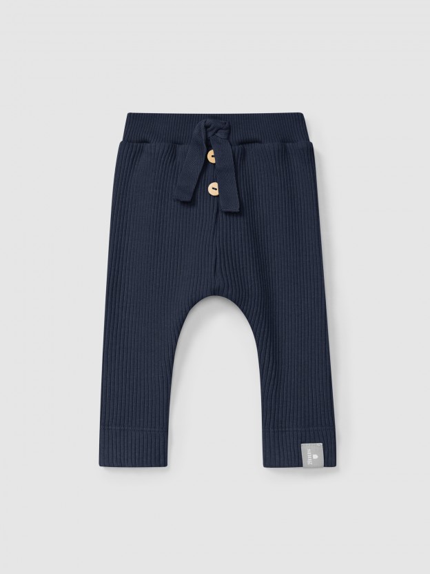 Ribbed jersey leggings Ribbed jersey leggings