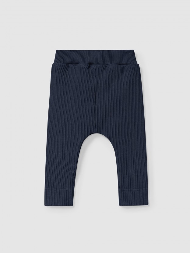 Ribbed jersey leggings Ribbed jersey leggings