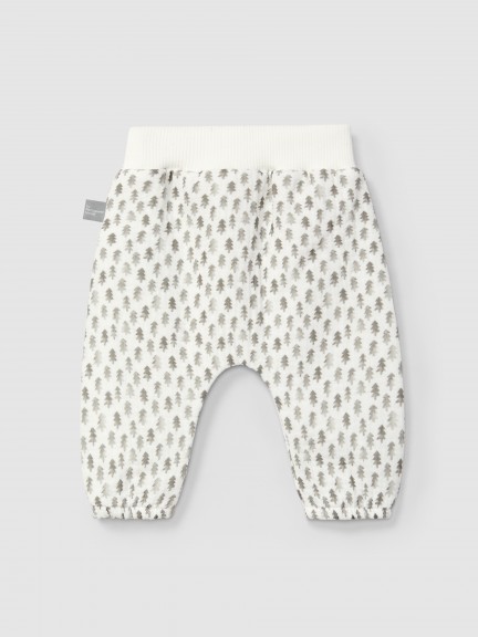 Pull-up pants in printed muslin Pull-up pants in printed muslin
