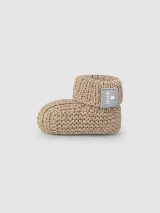 Knitted booties