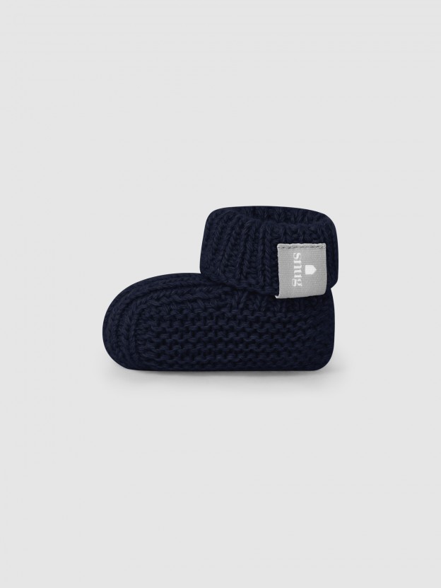 Knitted booties