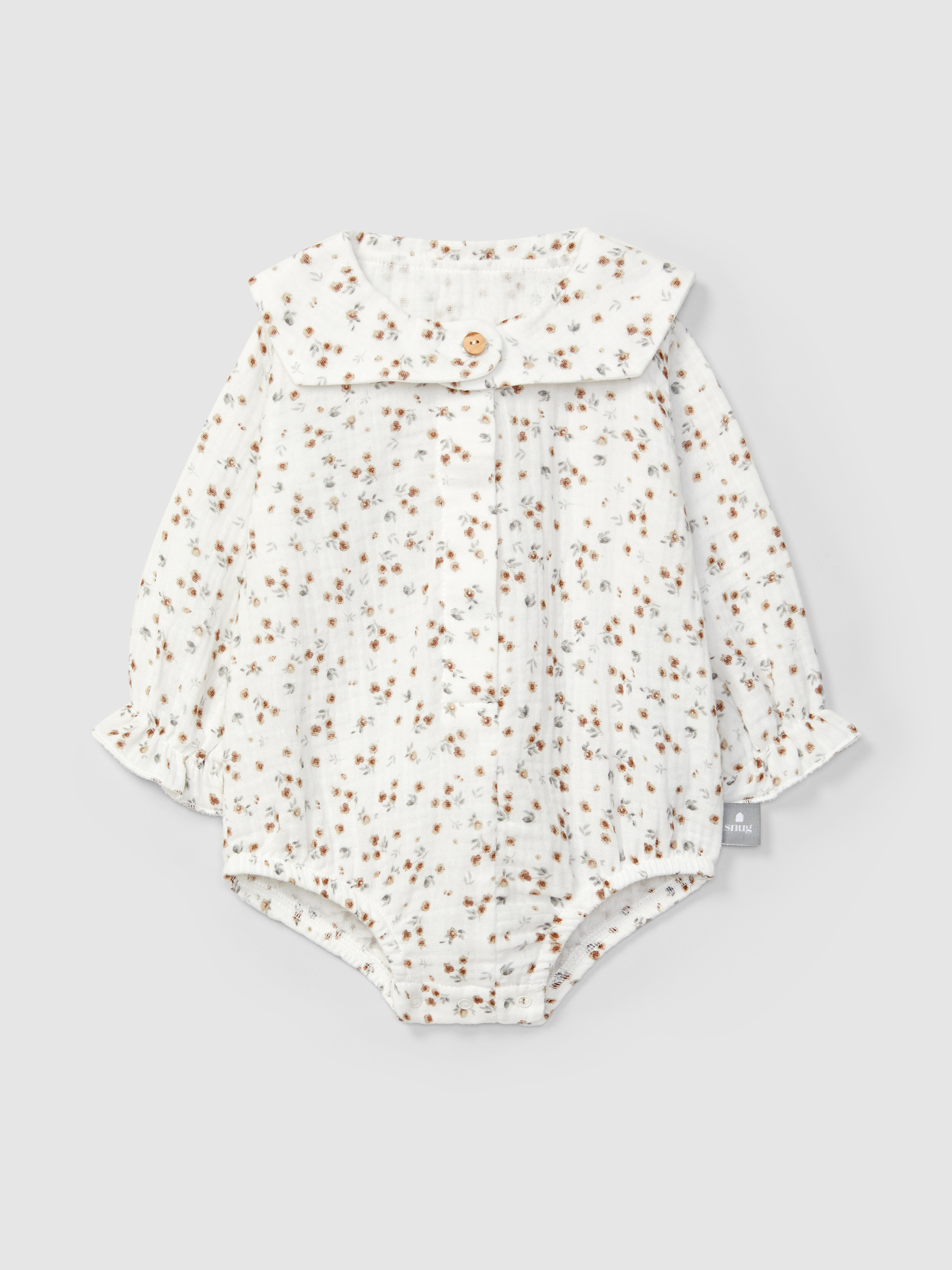 Body em musseline estampado floral