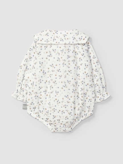 Body em musseline estampado floral Body em musseline estampado floral