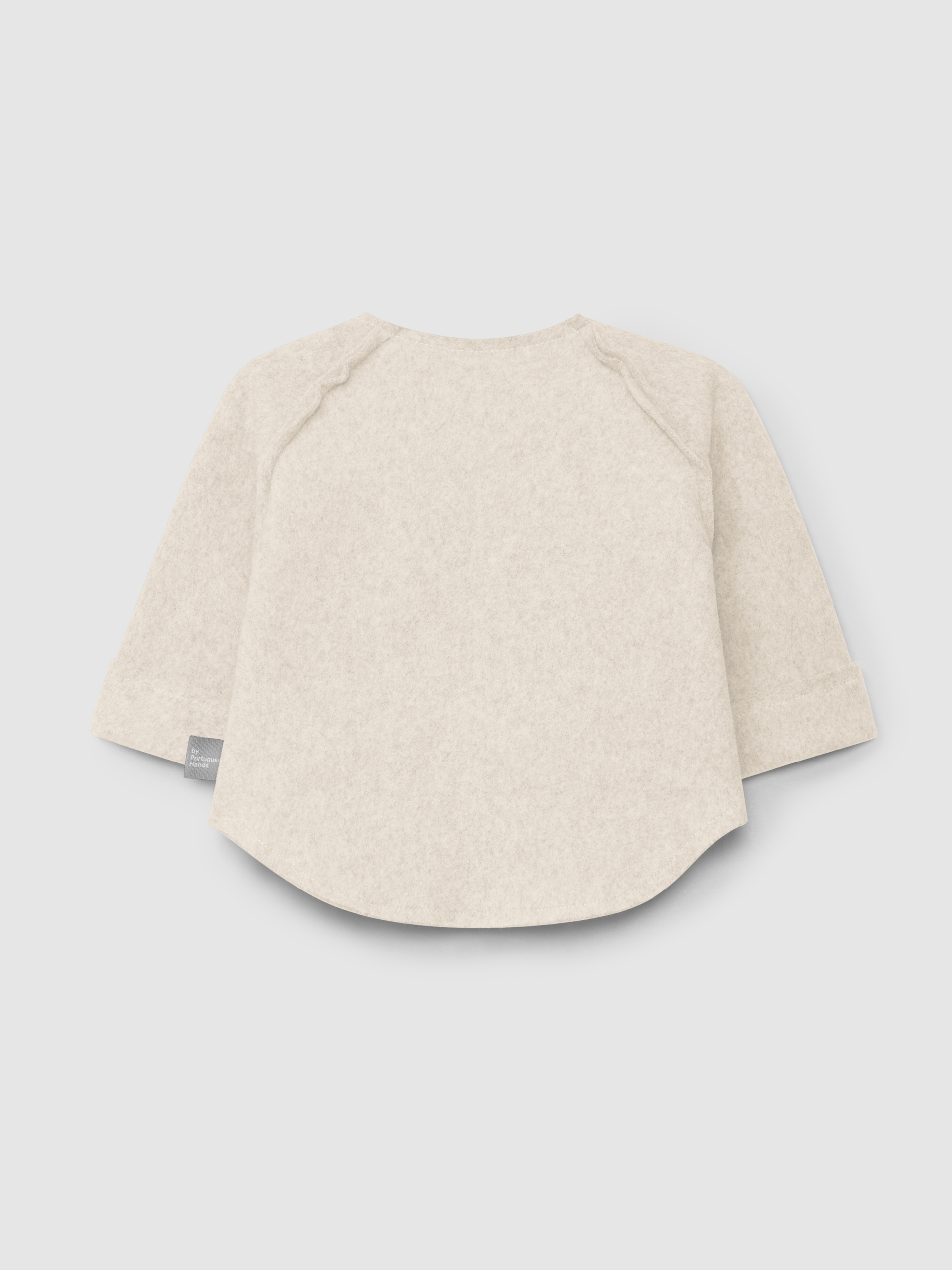 Sweater in organic cotton fleece