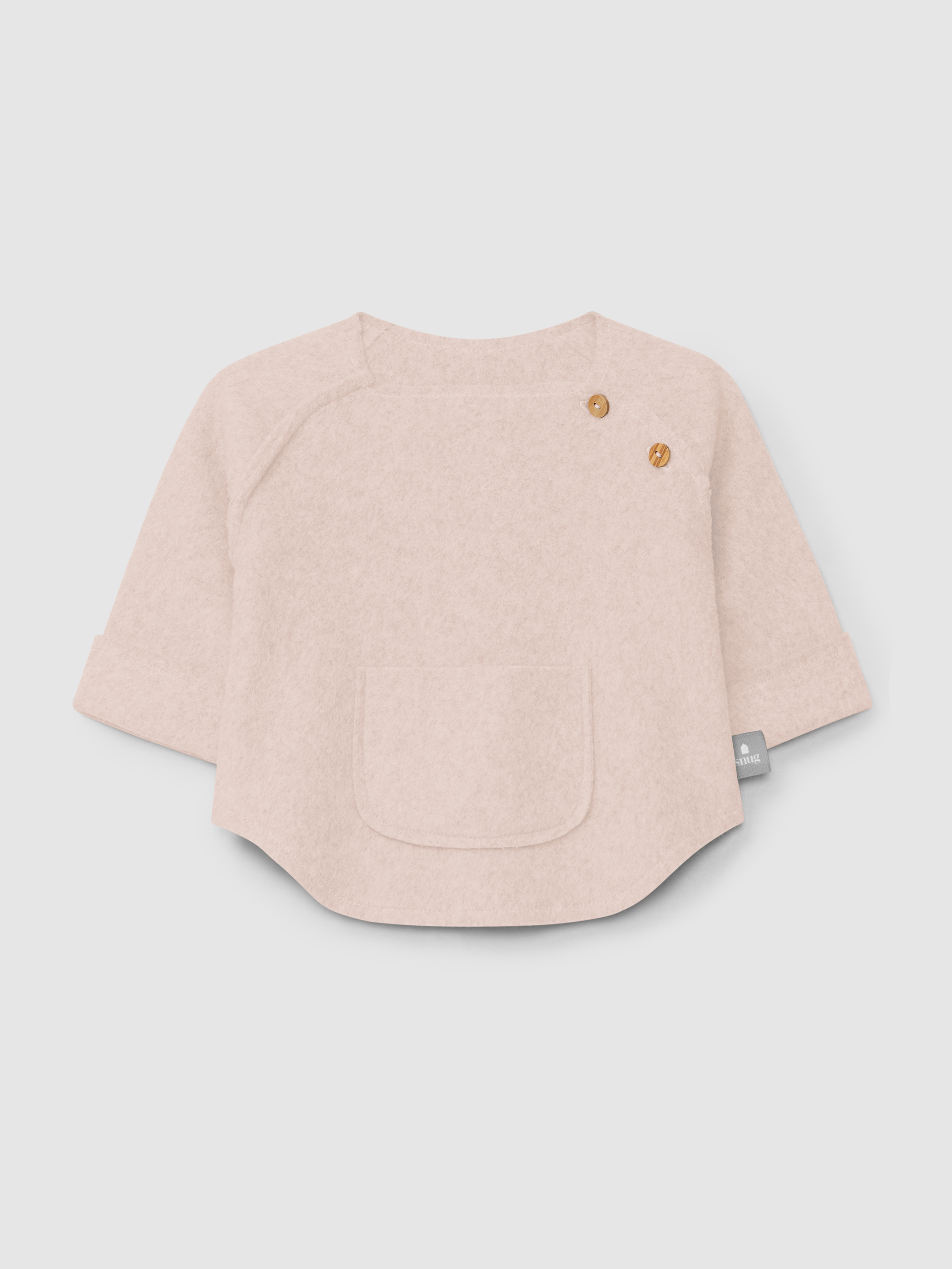 Sweater in organic cotton fleece