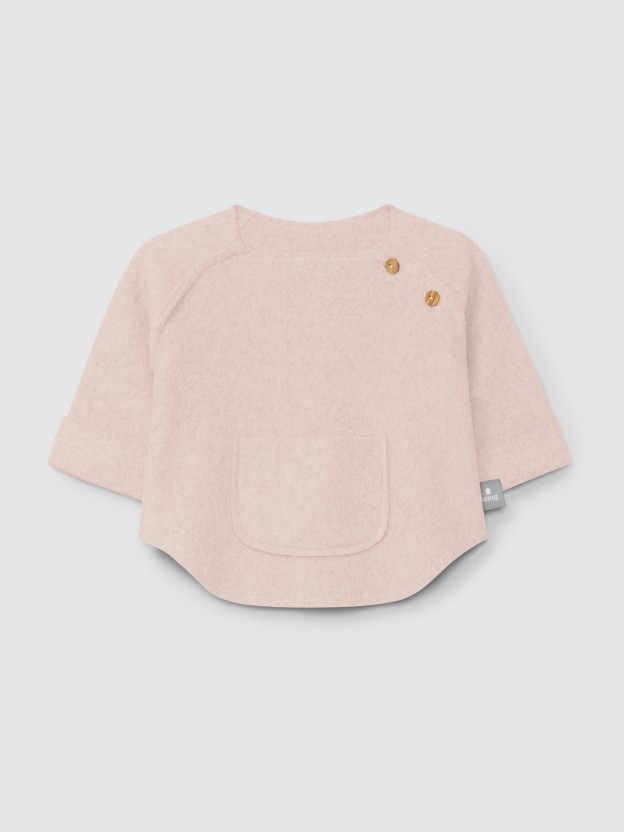Sweater in organic cotton fleece Sweater in organic cotton fleece