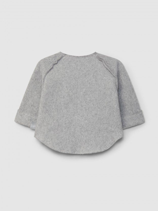 Sweater in organic cotton fleece Sweater in organic cotton fleece
