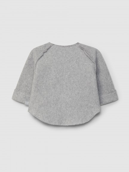 Sweater in organic cotton fleece Sweater in organic cotton fleece