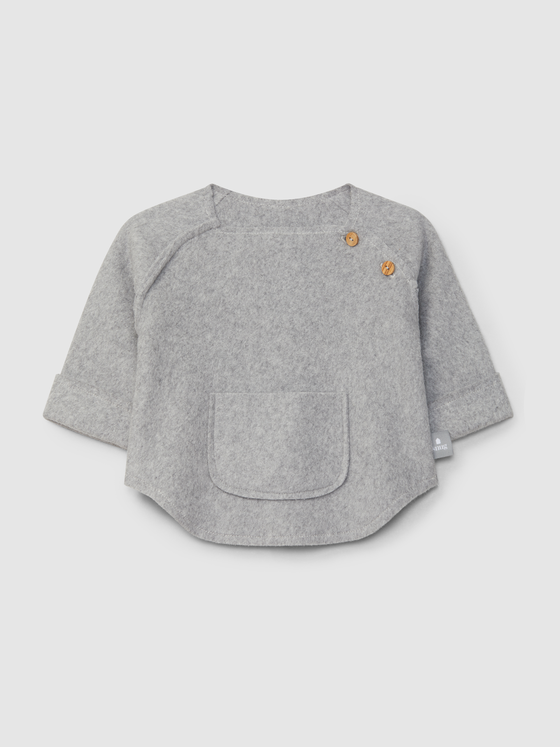 Sweater in organic cotton fleece