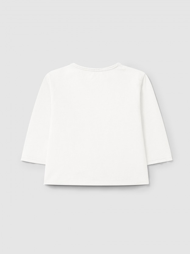 Longsleeve in organic cotton with pocket Longsleeve in organic cotton with pocket