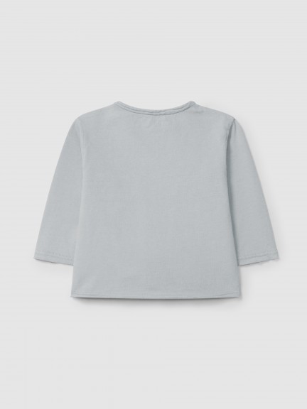 Longsleeve com bolso em algodão orgânico Longsleeve com bolso em algodão orgânico