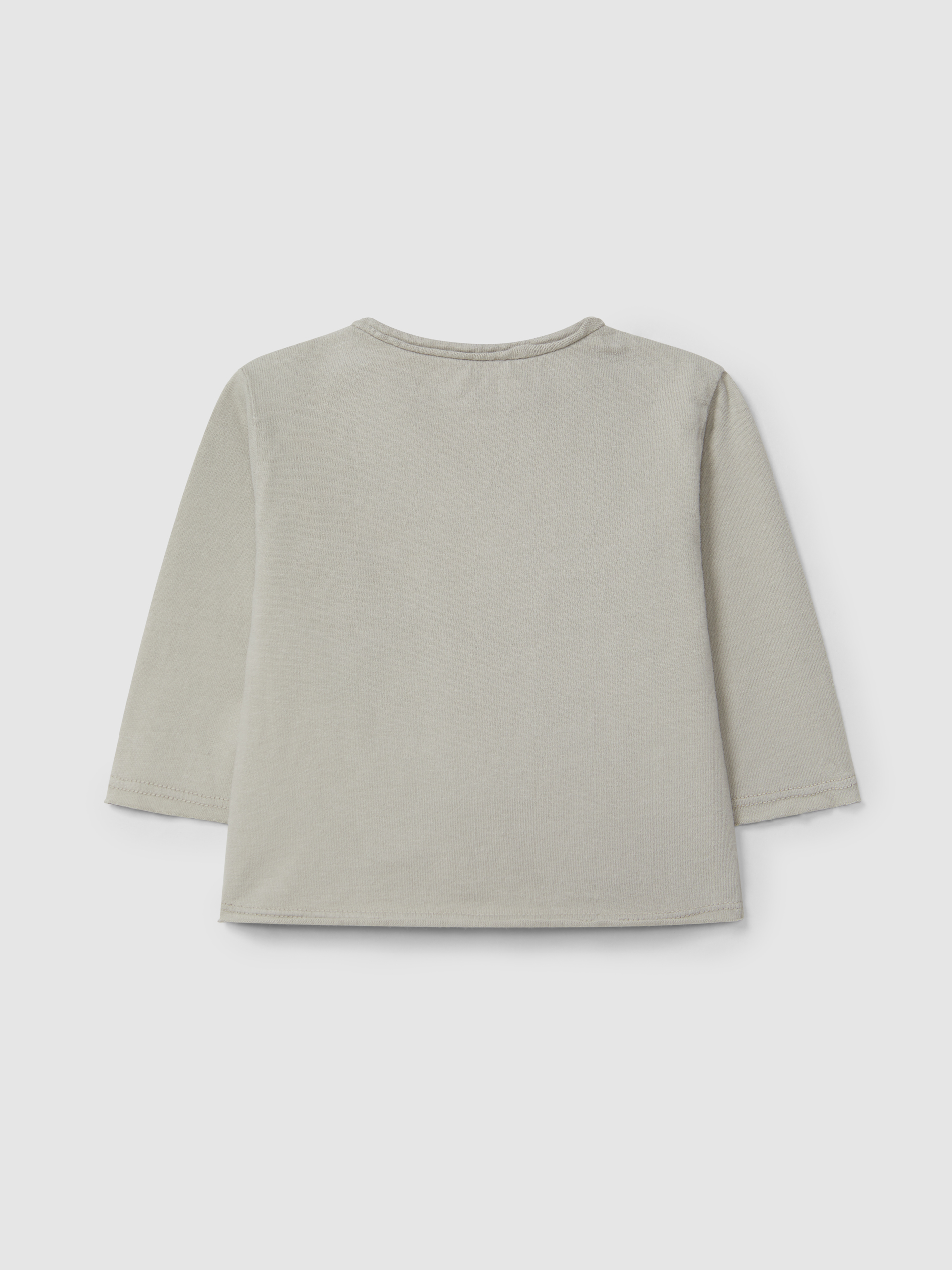 Longsleeve com bolso em algodão orgânico