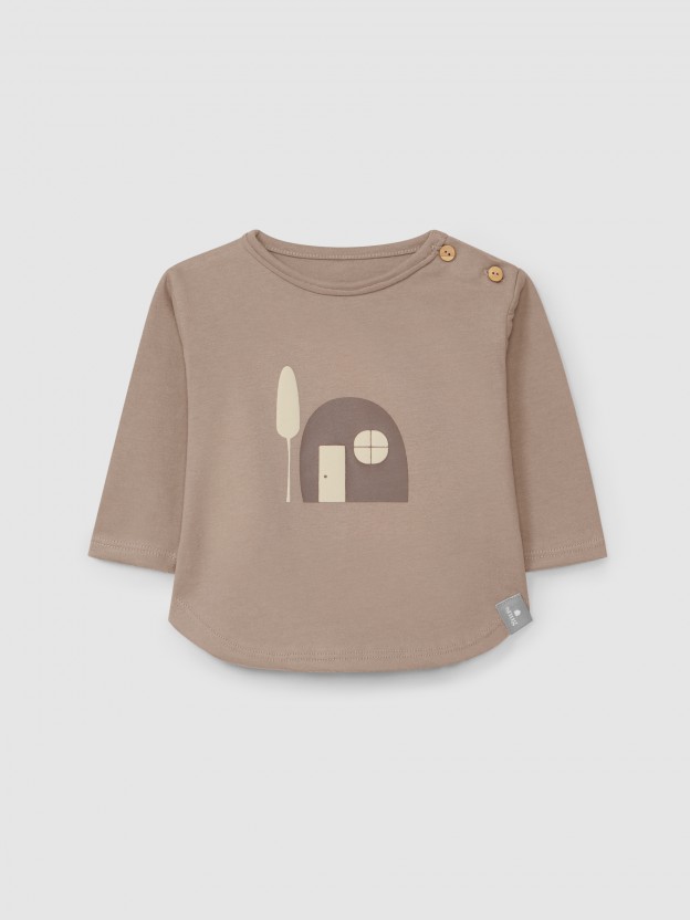 Longsleeve in organic cotton with print Longsleeve in organic cotton with print
