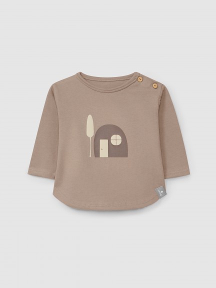 Longsleeve in organic cotton with print