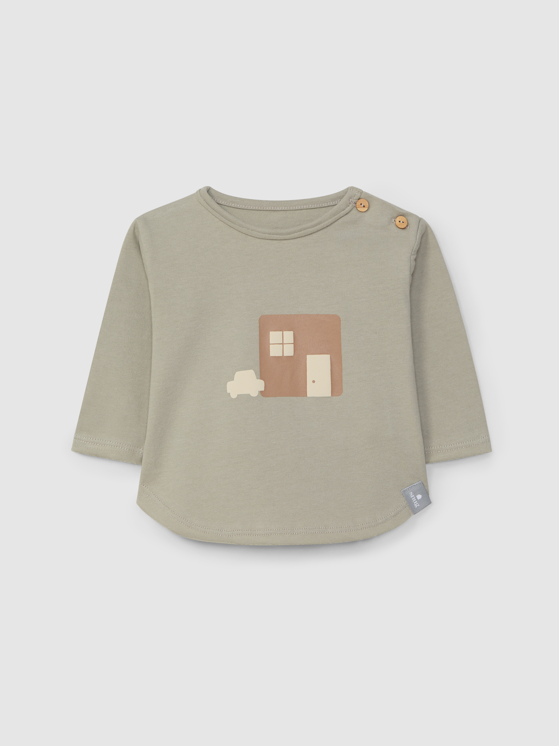 Longsleeve in organic cotton with print