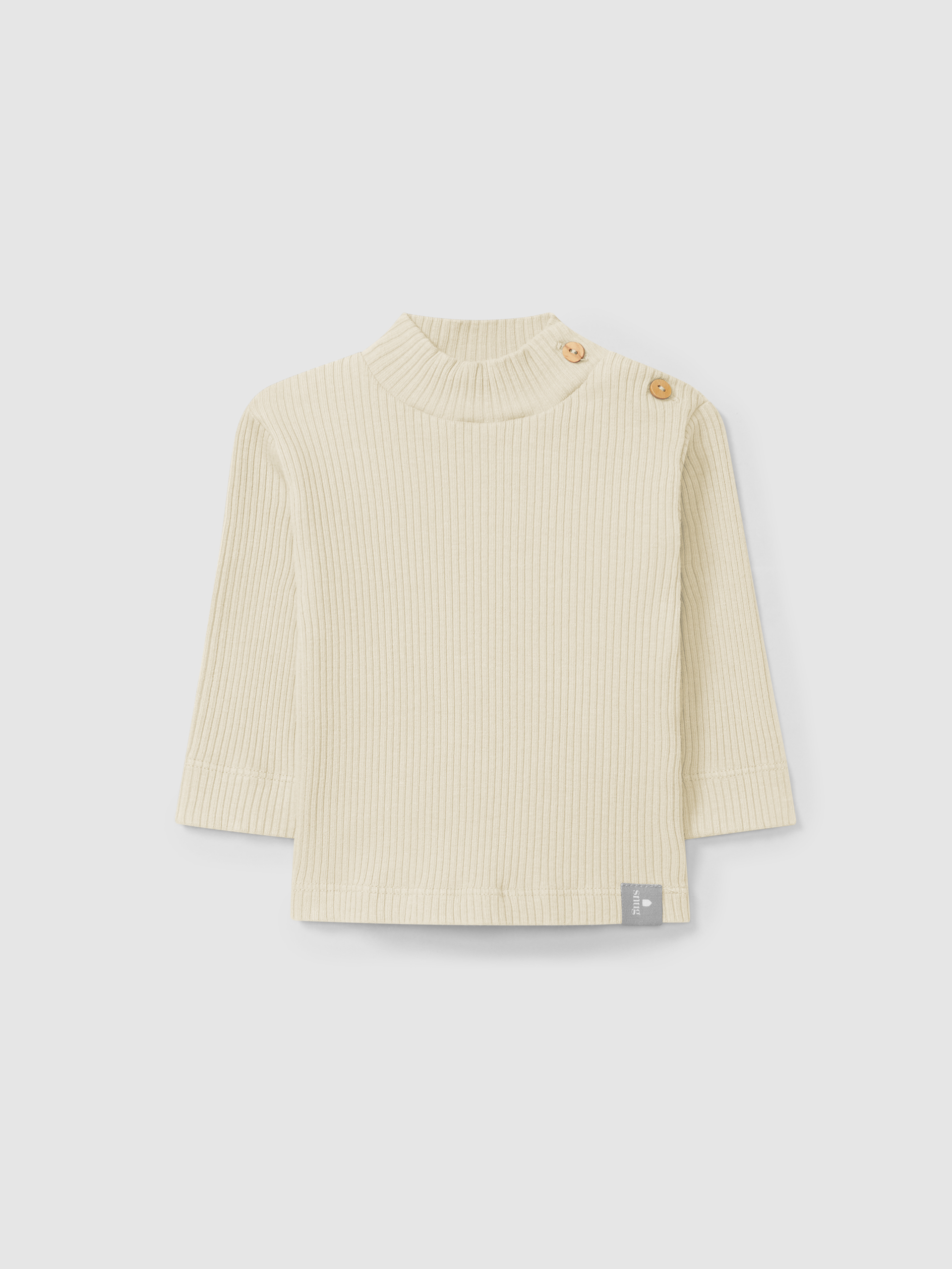 Longsleeve turtleneck in ribbed jersey