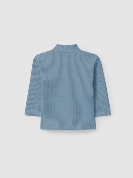 Longsleeve turtleneck in ribbed jersey Longsleeve turtleneck in ribbed jersey