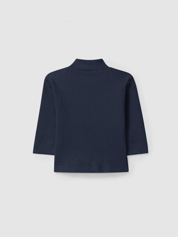 Longsleeve turtleneck in ribbed jersey Longsleeve turtleneck in ribbed jersey