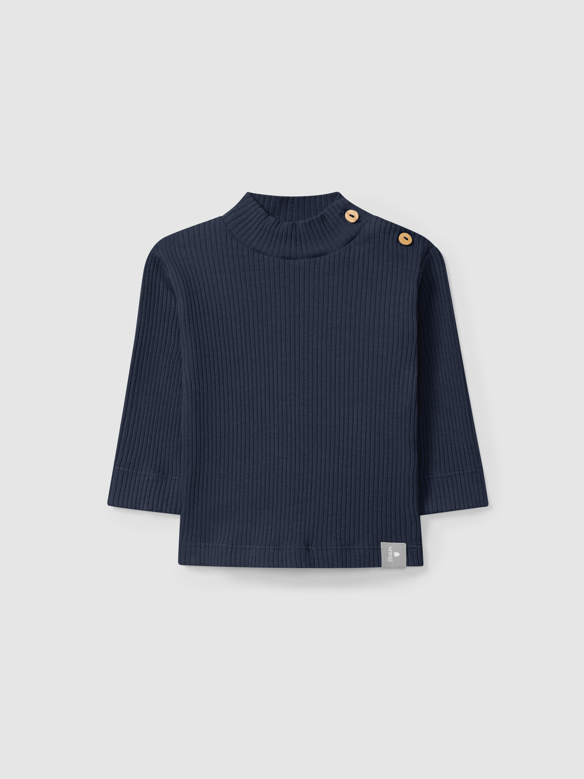 Longsleeve turtleneck in ribbed jersey
