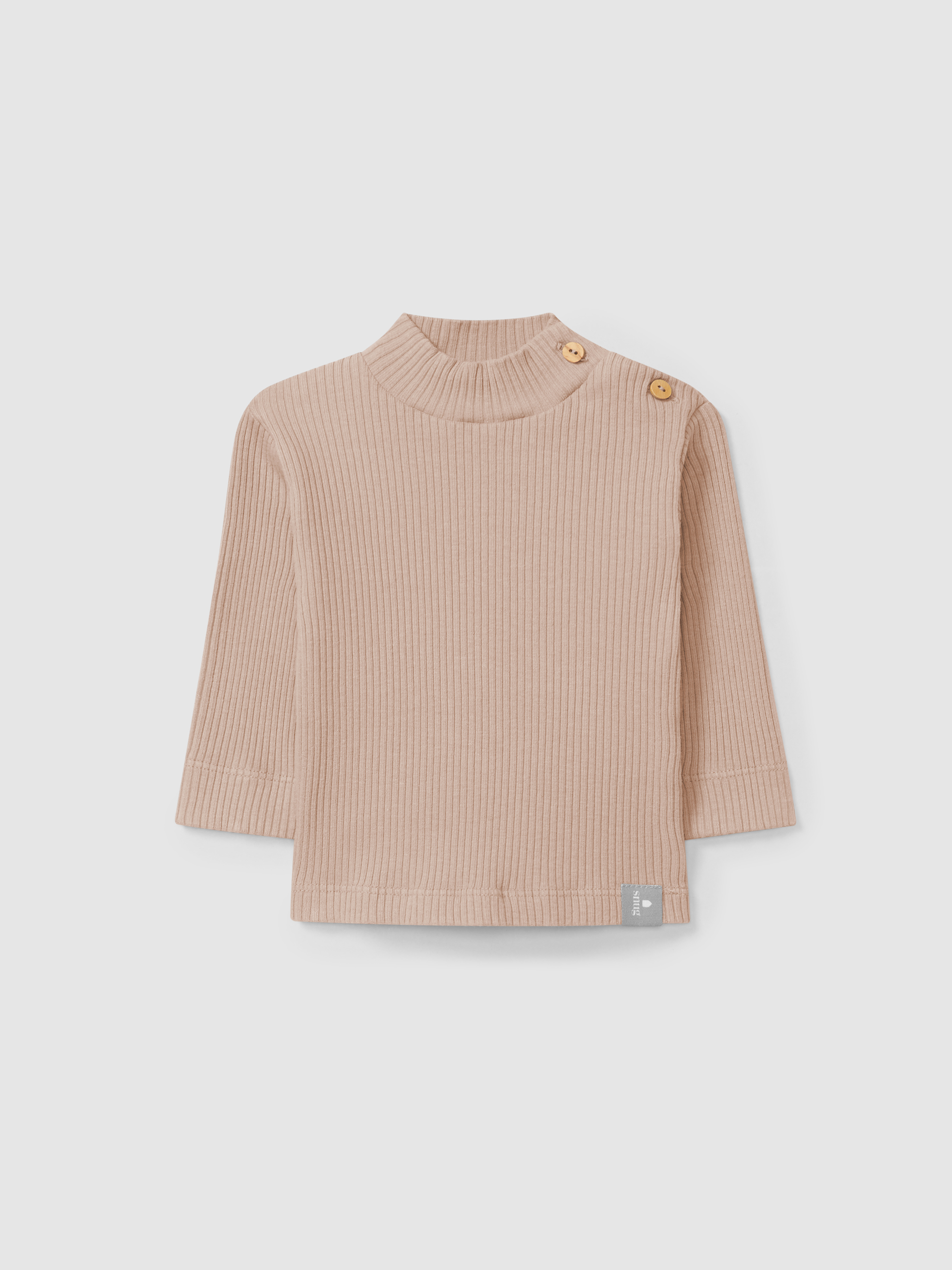 Longsleeve turtleneck in ribbed jersey