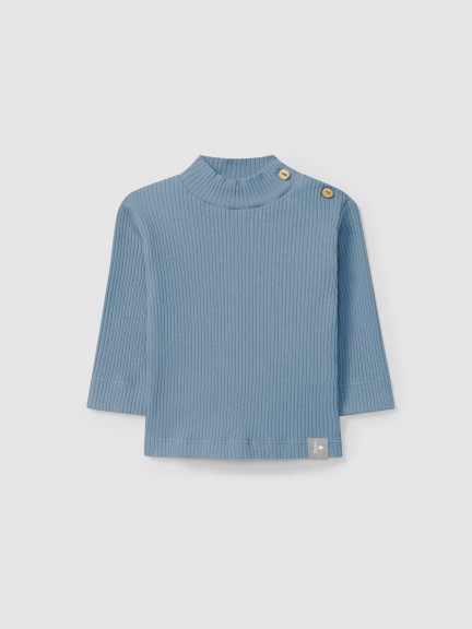 Longsleeve turtleneck in ribbed jersey Longsleeve turtleneck in ribbed jersey