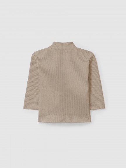 Longsleeve turtleneck in ribbed jersey Longsleeve turtleneck in ribbed jersey
