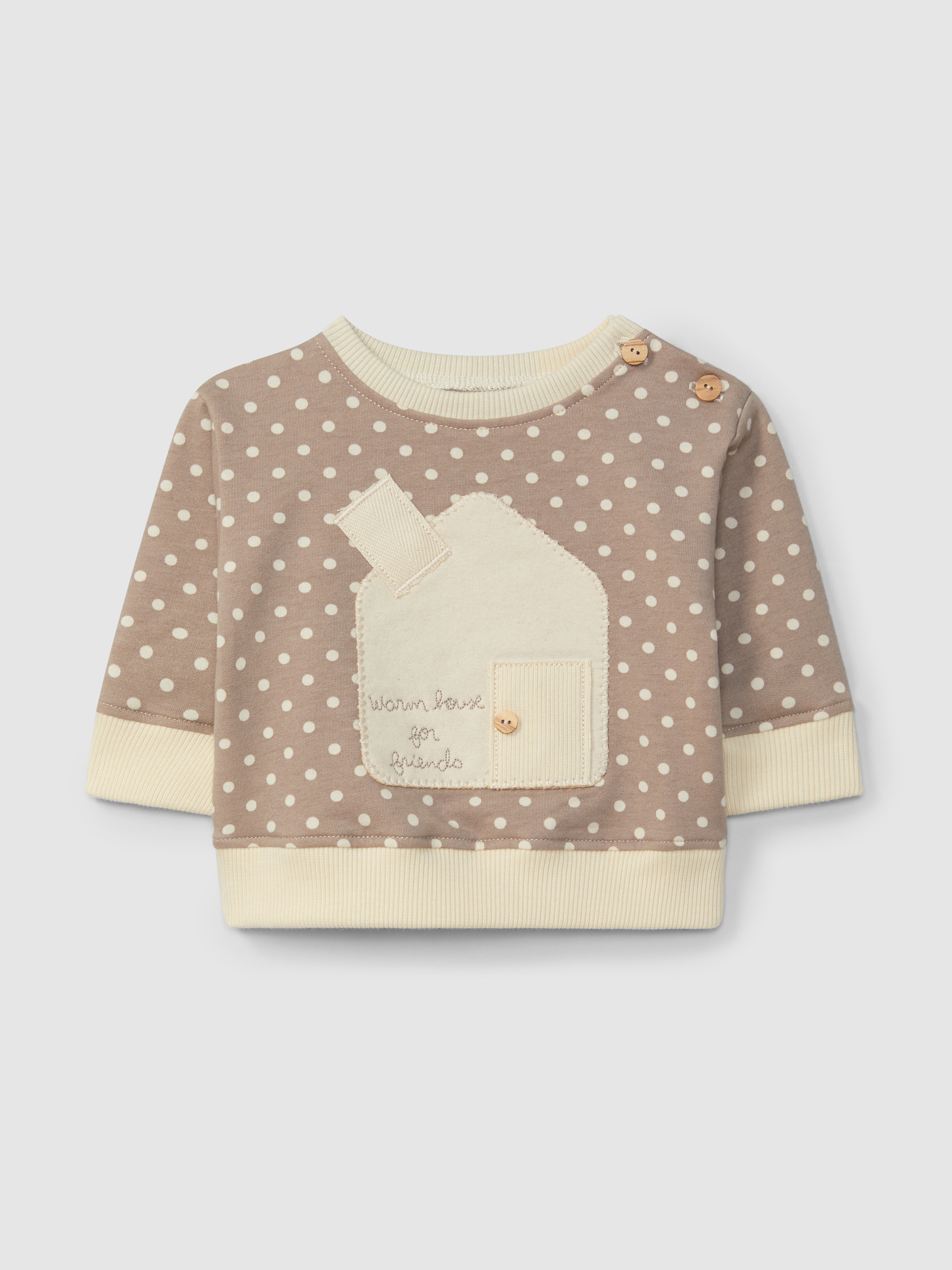 "Warm house for friends" house sweatshirt