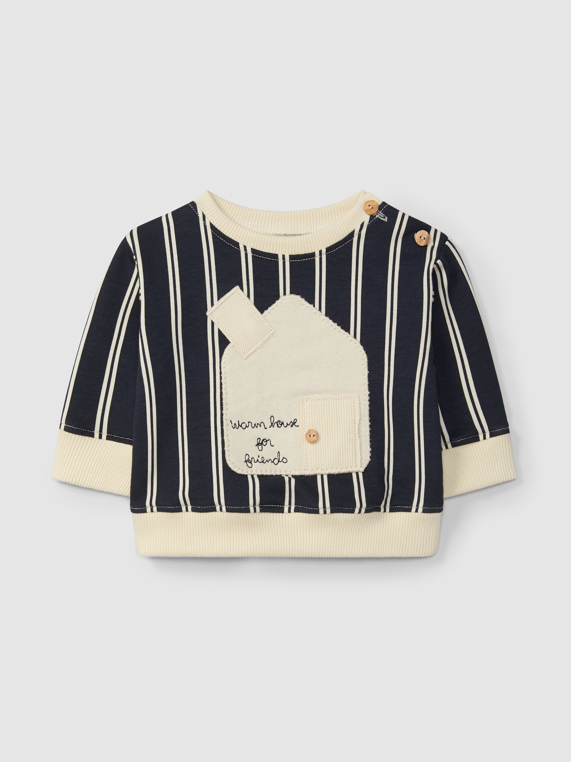 "Warm house for friends" house sweatshirt