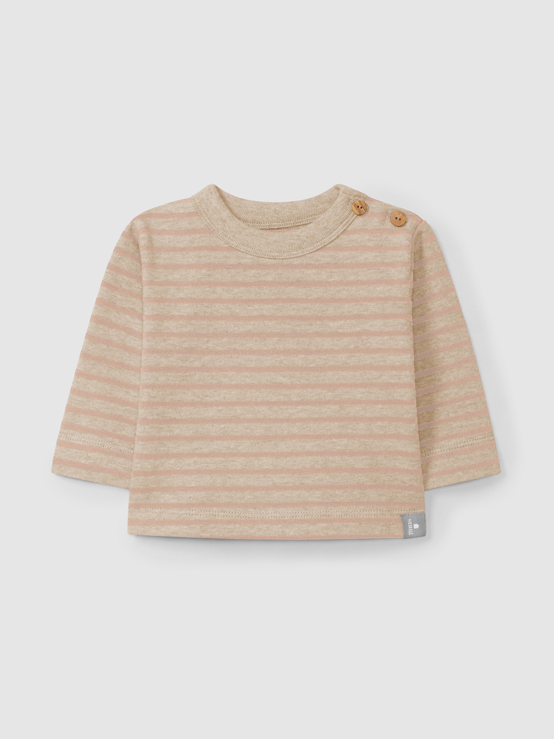 Striped longsleeve in soft brushed jersey