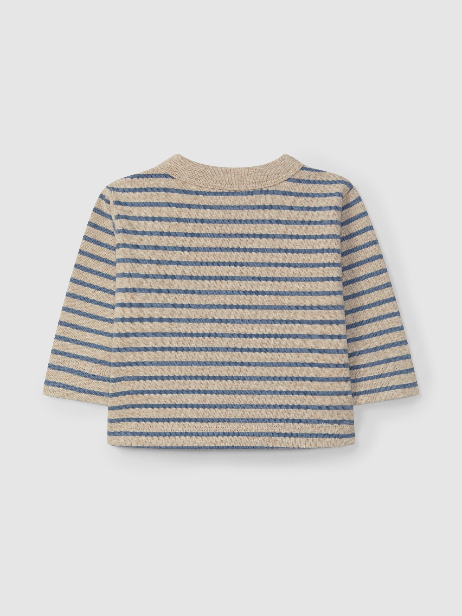 Striped longsleeve in soft brushed jersey