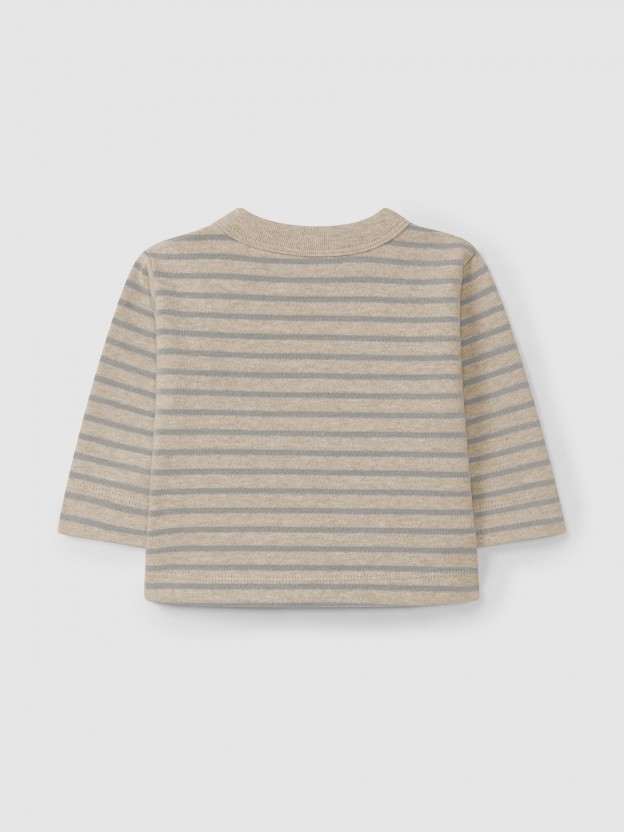 Striped longsleeve in soft brushed jersey Striped longsleeve in soft brushed jersey