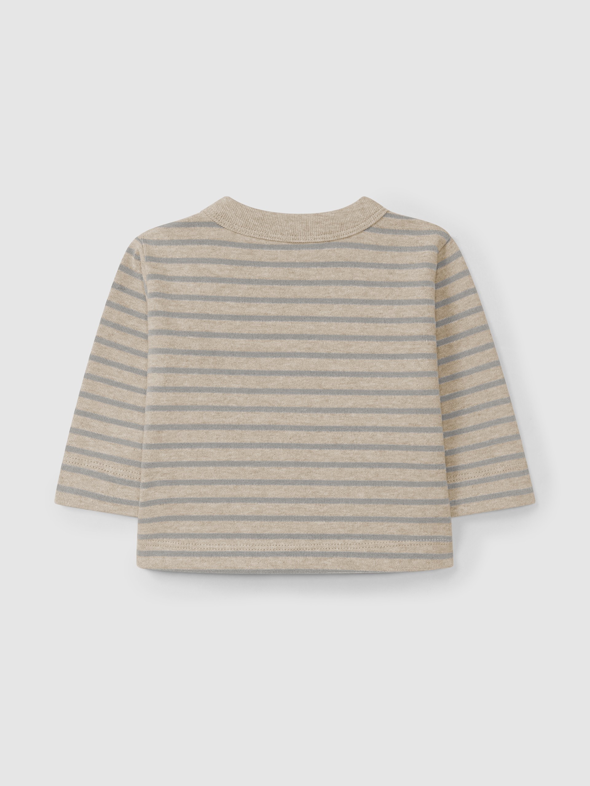 Striped longsleeve in soft brushed jersey