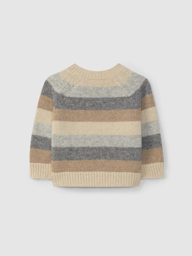 Knitted striped jumper Knitted striped jumper