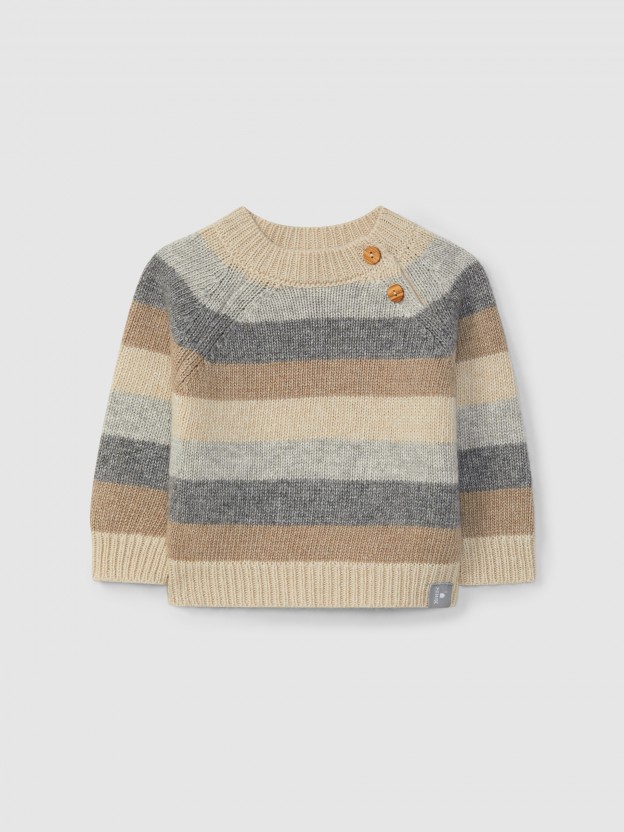 Knitted striped jumper Knitted striped jumper