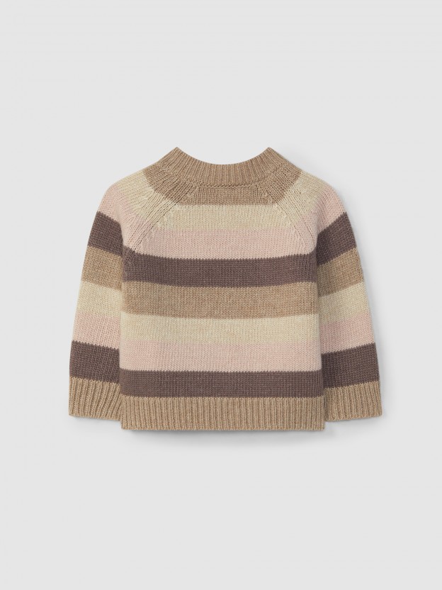 Knitted striped jumper Knitted striped jumper