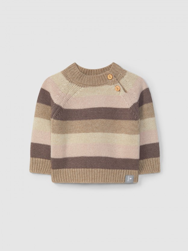 Knitted striped jumper Knitted striped jumper