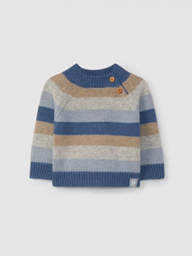 Knitted striped jumper Knitted striped jumper