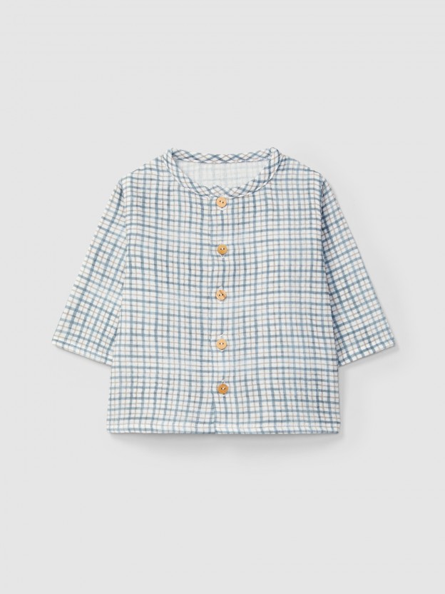Printed muslin shirt Printed muslin shirt