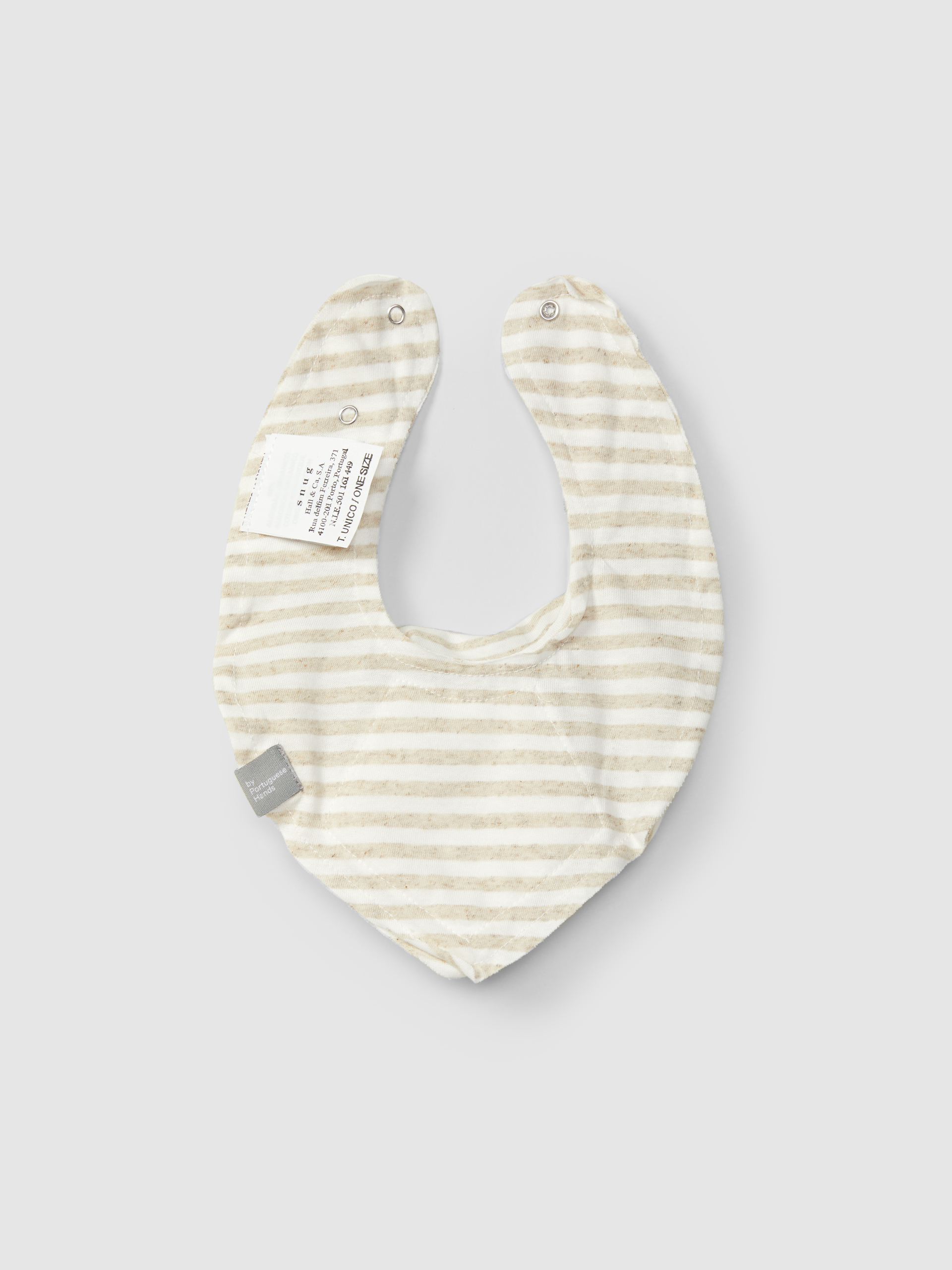 Three-piece set stripes and waffle weave