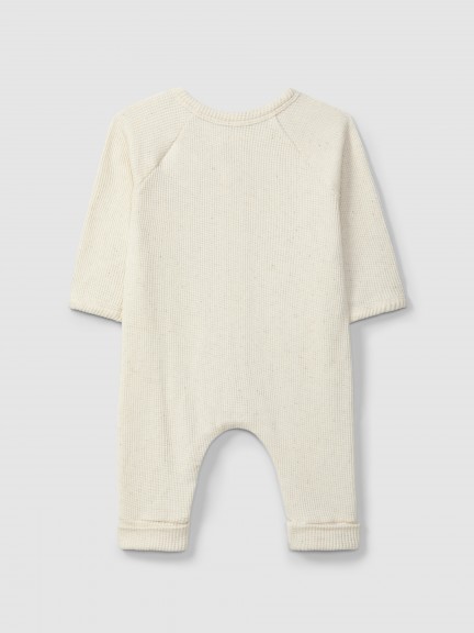 Romper in waffle weave Romper in waffle weave