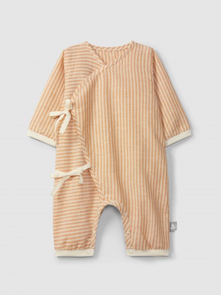 Romper in striped fabric