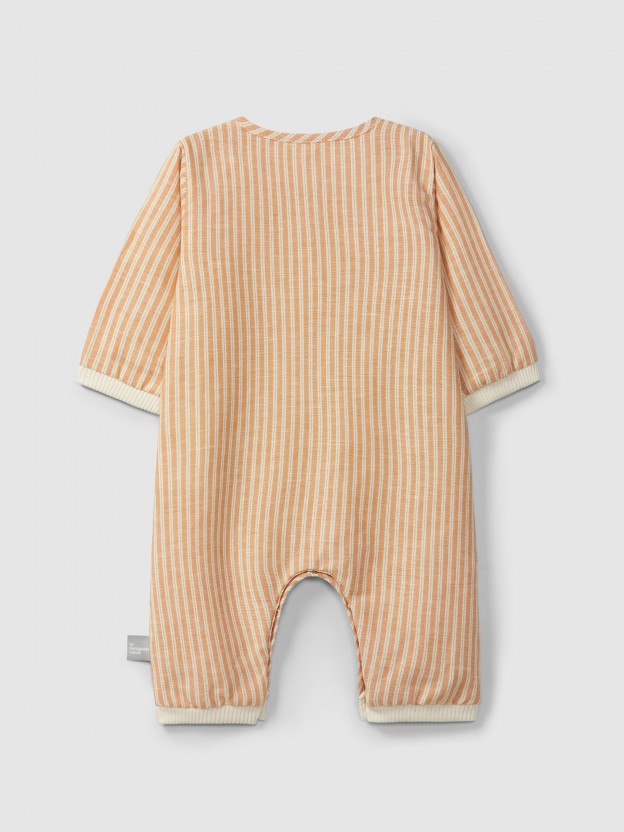 Romper in striped fabric