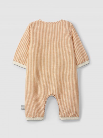 Romper in striped fabric Romper in striped fabric